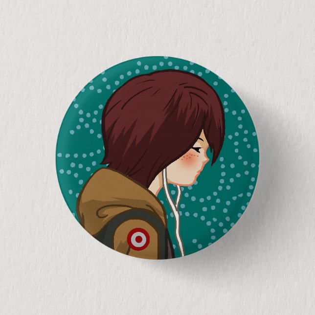 Music Lover (Boy) v.2 Button (Vorderseite)