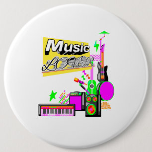 Music Lover Express Ihre Leidenschaft für Melodien Button