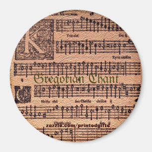MUSIC LOVER Gregorian Chants Historische Magnete Magnet