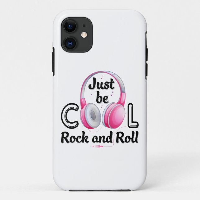 Music Lover Sei Cool Rock and Roll Case-Mate iPhone Hülle (Rückseite)