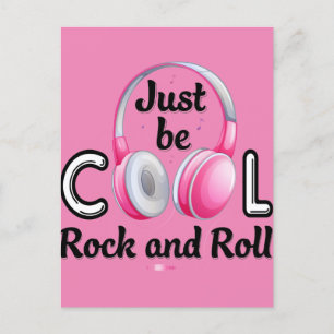 Music Lover Sei Cool Rock and Roll Postkarte