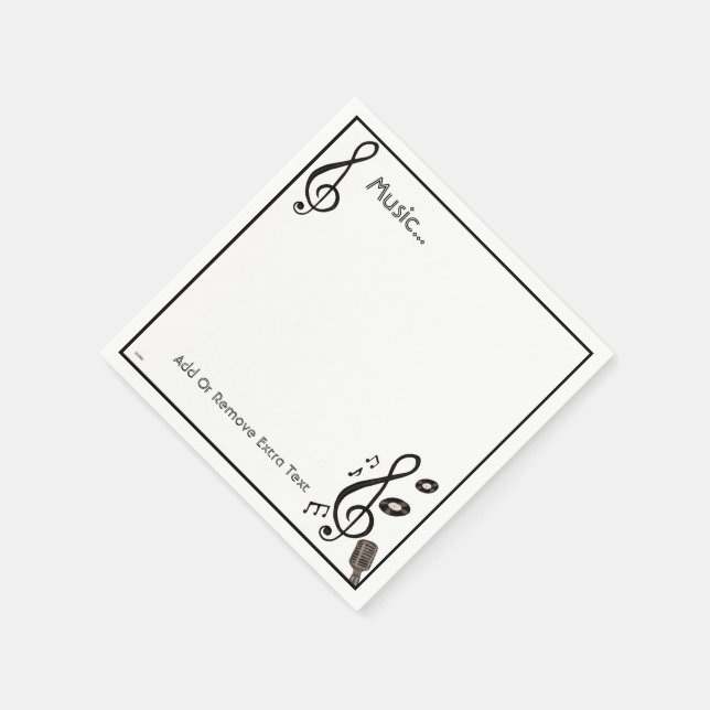 Music Lover Serviette (Ecke)