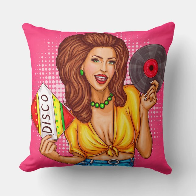 Music Lover Throw Kissen (Vorderseite)