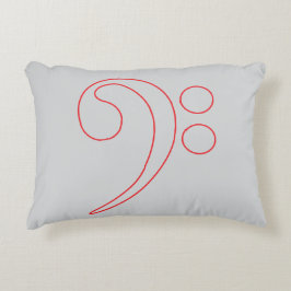 Music Lover's Bass Clef Kissen