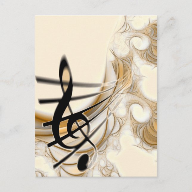 Music Lover's Design Postkarte (Vorderseite)