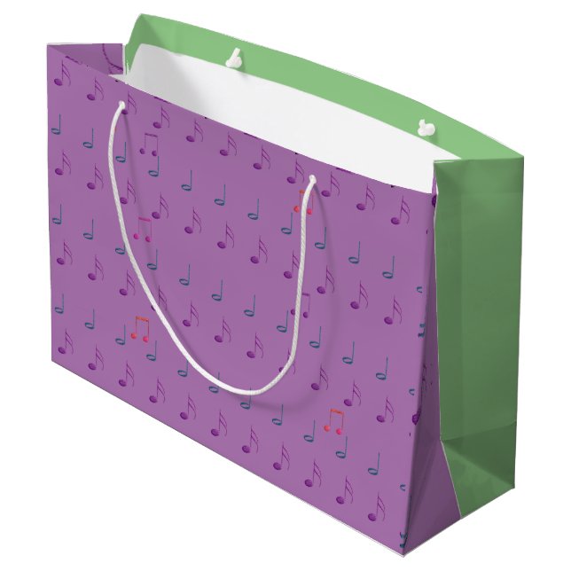 Music Lover's Geschenktasche Große Geschenktüte (Rückseite Schrägansicht)