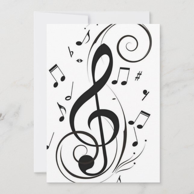 ***MUSIC LOVER'S*** TOUTE OCCASION INVITATION (Devant)