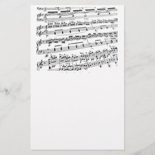 Music Major/Student/Lehrer Briefpapier (Vorderseite)