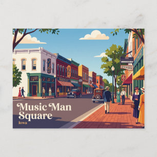 Music Man Square, Mason City, Iowa, USA Postkarte