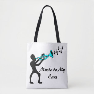 Music Mashup Music to my Oars White Jazzy Tasche