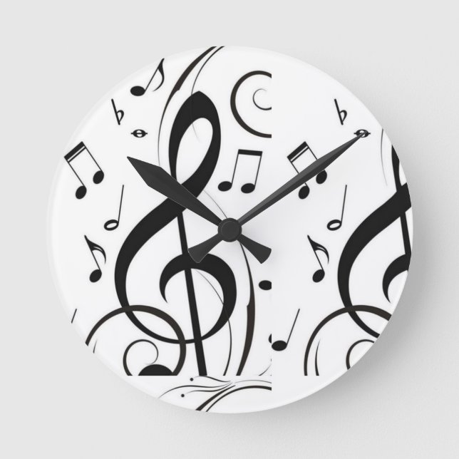 ***MUSIC MUSIC MUSIC*** RUNDE WANDUHR (Vorderseite)