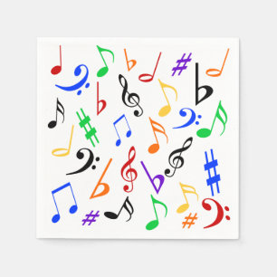 Music Napkins - farbenfroh: 369 Serviette
