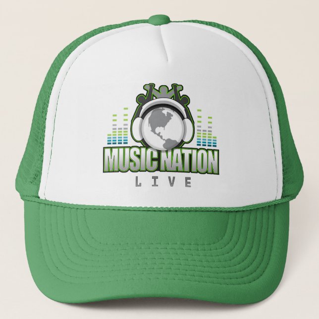 Music Nation Live Trucker Hat Truckerkappe (Vorderseite)