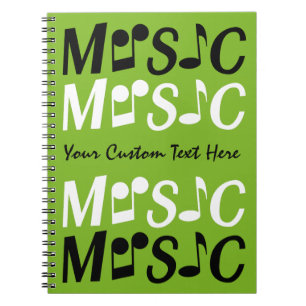 MUSIC-Notebook Notizblock