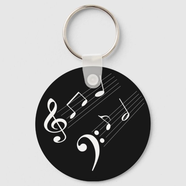 Music Notes Schlüsselanhänger (Vorderseite)