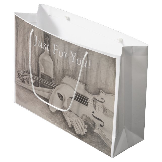 "Music Of The Night" von T.S. Reifentasche Große Geschenktüte (Vorderseite Schrägansicht)