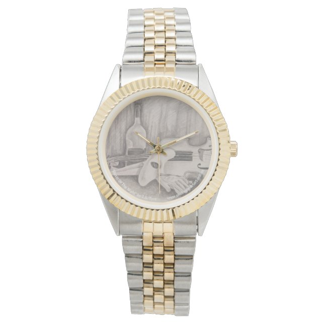 "Music of the Night" von T.S. Tire eWatch Armbanduhr (Vorderseite)