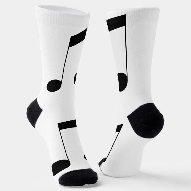 Music One Black Beam Note, Socken (Gewinkelt)