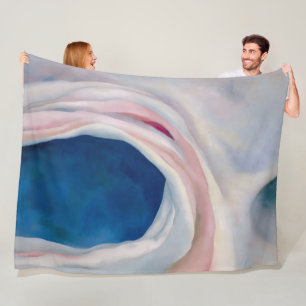 Music Pink and Blue von O'Keeffe Fleecedecke