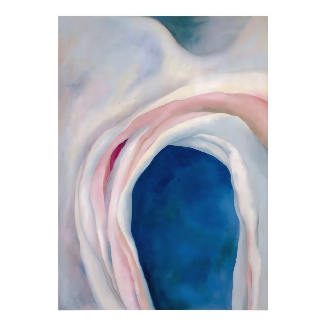 Music Pink and Blue von O'Keeffe Fotodruck (Vorne)