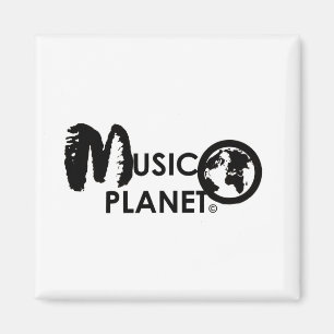 MUSIC PLANET MERCHANDISE or more likely: MUSIC PLA Magnet
