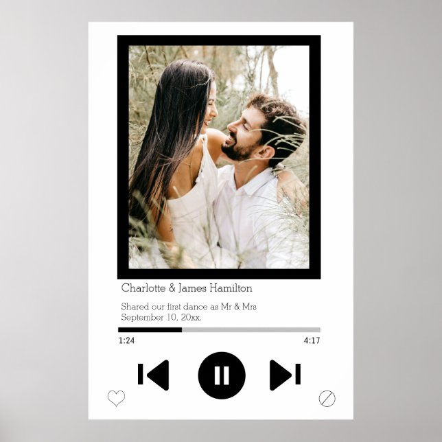 Music Player First Dance Foto Poster (Vorne)