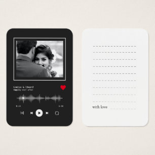 Music Player Mariage Livre d'invité/ Cartes de sig