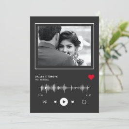 Music Player Wedding Einladung