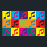 Music Pop Art Poster<br><div class="desc">Music Pop Art. Wenn Music Ihr Hobby, Beruf oder Besessenheit ist, zeigen Sie es mit großen Musik-T - Shirt, Tasse, Aufklebern und vielem mehr. Sie sind auch tolle Geschenke für andere Musikfans!</div>
