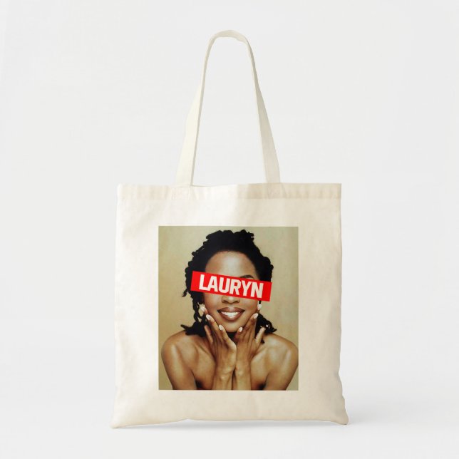 Music Retro Singer Lauryn Songwriter Hil Niedlich  Tragetasche (Vorne)