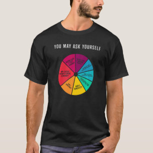 Music Retro Texte aus den 80er Jahren Pie Chart Si T-Shirt