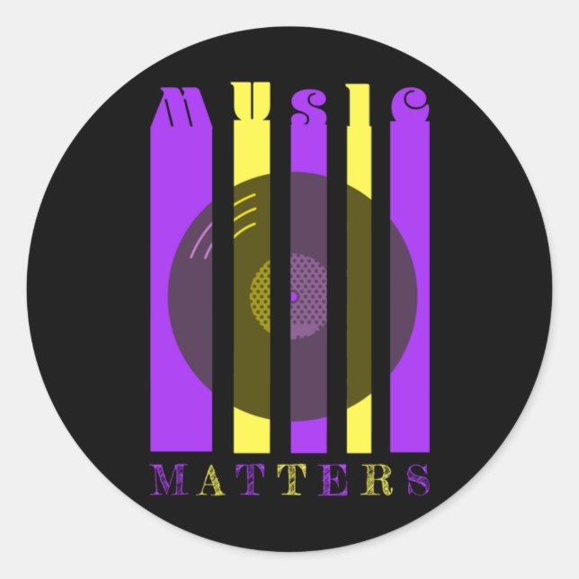 Music S Sticker (Vorderseite)