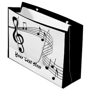 Music Score Große Geschenktasche Geschenktüte