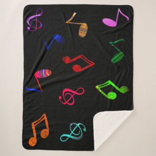 Music Sherpa Blanket Sherpadecke