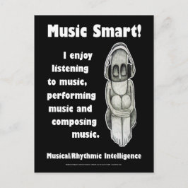 Music Smart - Blank Postkarte
