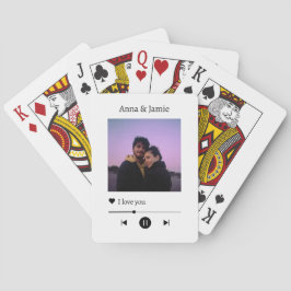Music Song Couple Valentine's day Anniversary Gift Spielkarten