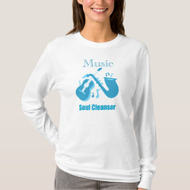Music Soul Cleanser Guitar and Saxophone Graphic T-Shirt