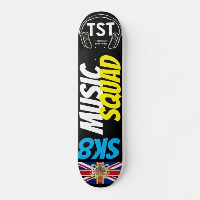 MUSIC SQUAD OFFIZIELLE UK Skateboard (Vorderseite)