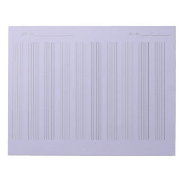Music Staff Paper – Printable Sheet Music Notizblock