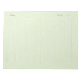Music Staff Paper – Printable Sheet Music Notizblock