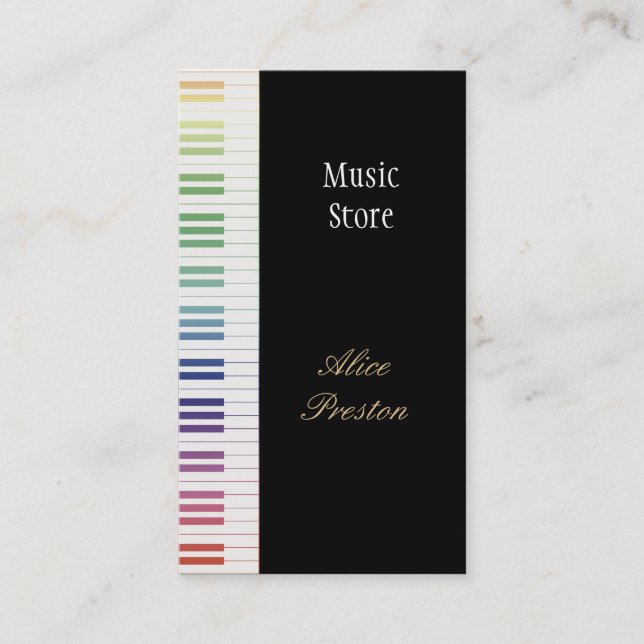 Music Store - Visitenkarte (Vorderseite)