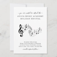 Music Studio Piano Violin Voice Einladung