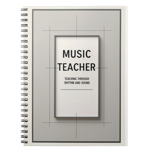Music Teacher Notizblock (Vorderseite)