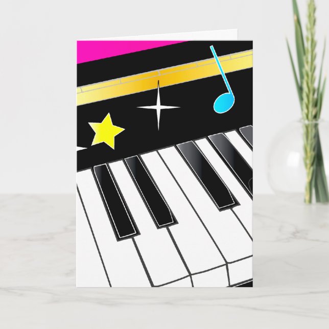 Music Teacher Vielen Dank Dankeskarte (Vorderseite)