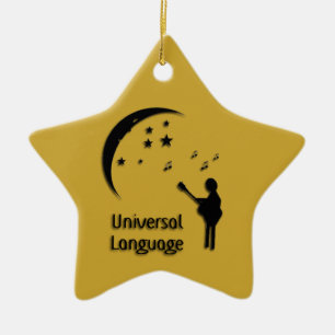 Music the Universell Language Notes Ornament