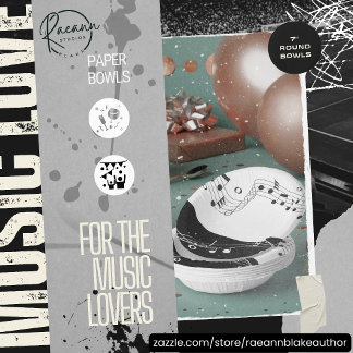 Music Themed Picnic & Party 7" Paper Bowls Pappteller