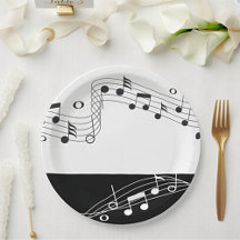 Music Themed Picnic & Party 7" Paper Tellers
