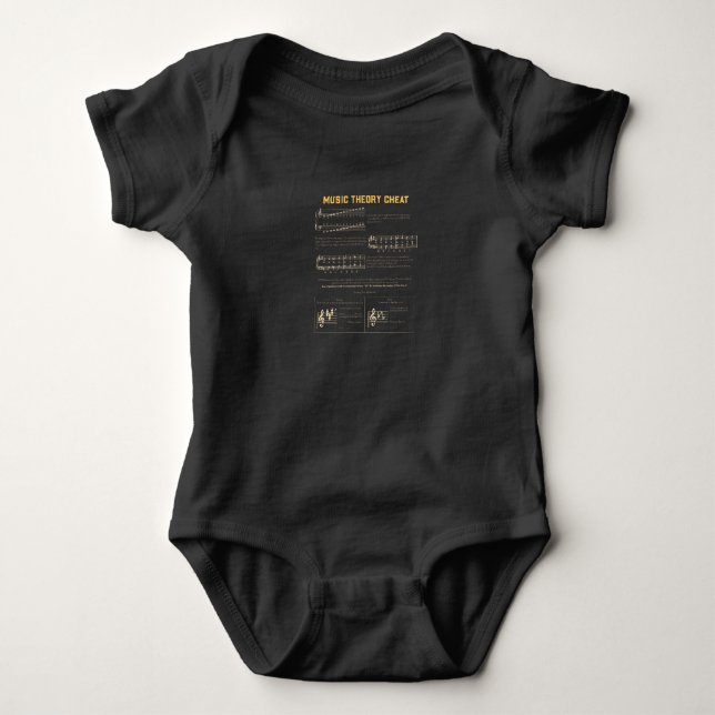 Music Theory Baby Strampler (Vorderseite)