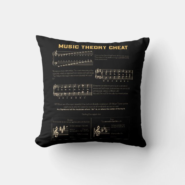 Music Theory Kissen (Vorderseite)
