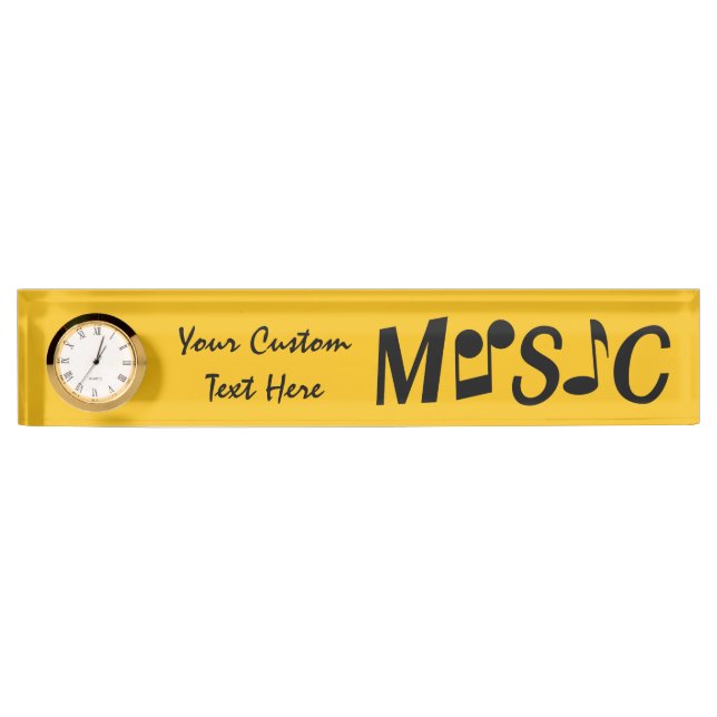 MUSIC-Typenschild Namensplakette (Vorderseite)